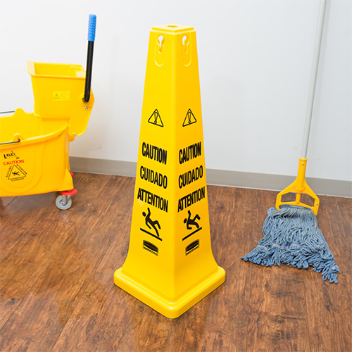 Con avertizare podele umede multilingv, Rubbermaid