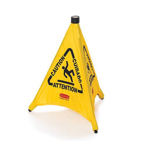 Con pop-up multilingv avertizare 76 cm, Rubbermaid