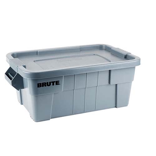 Container BRUTE TOTE cu capac 53L, Rubbermaid gri 