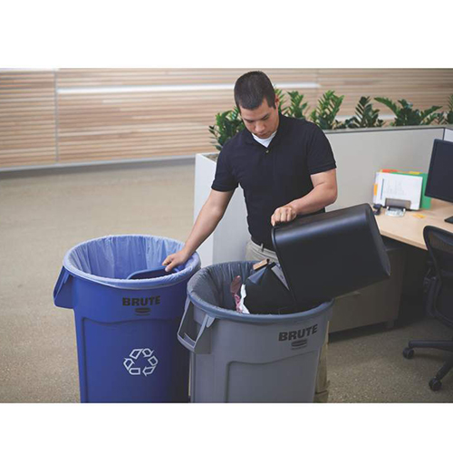 Container Brute reciclare deseuri 75.7 L albastru, Rubbermaid
