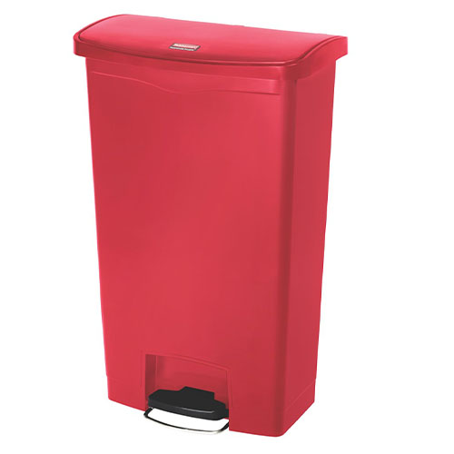Container Slim Jim Step-On/Front Step 90 L , Rubbermaid rosu 