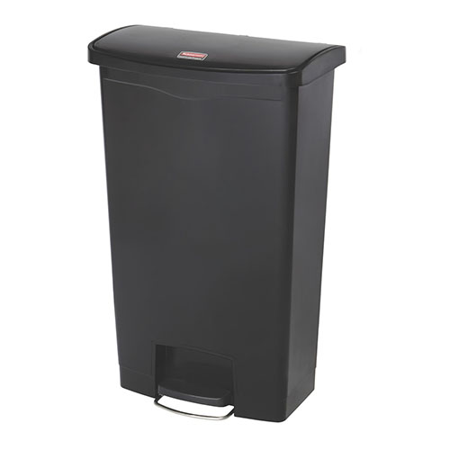 Container Slim Jim Step-On/Front Step 68 L, Rubbermaid negru 