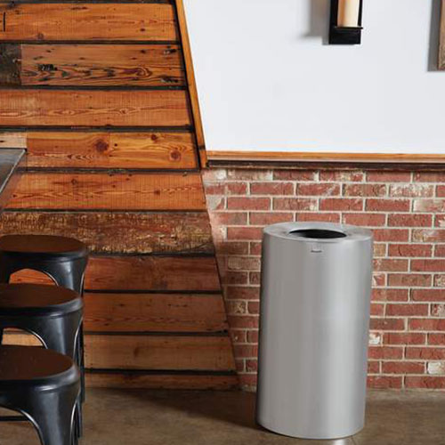 Cos gunoi ATRIUM 132.5 L, aluminiu, Rubbermaid