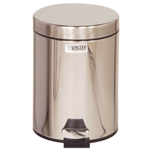 Cos gunoi cu pedala 13.2 L, inox, Rubbermaid