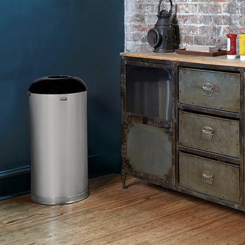 Cos de gunoi Round Top 56 L, gri, Rubbermaid