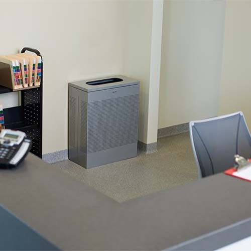 Cos de gunoi Silhoutte 85 L, inox/negru, Rubbermaid
