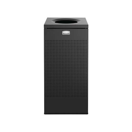 Cos de gunoi Silhoutte 60 L, inox/negru, Rubbermaid