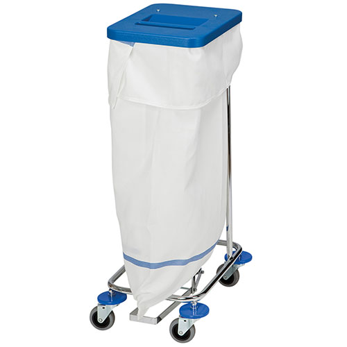 Carucior colectare lenjerie Meditrans single, albastru, Vermop