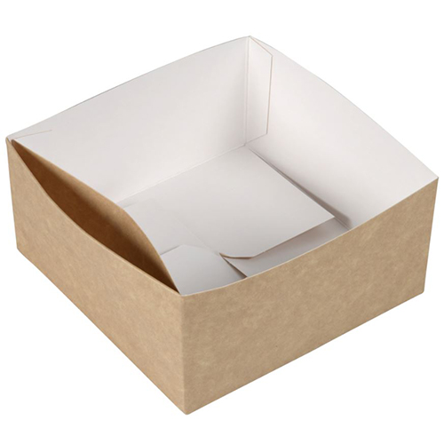 Cutie take away kraft biodegradabilla 13 x 13 x 6.5 cm, Abena