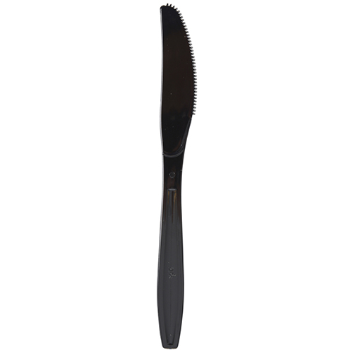 Cutit de unica folosinta 19 cm, negru, Abena