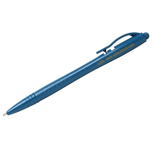 Detectable Economy - Pix metal detectabil cu clip si prindere snur, pasta standard, albastru, Detectamet