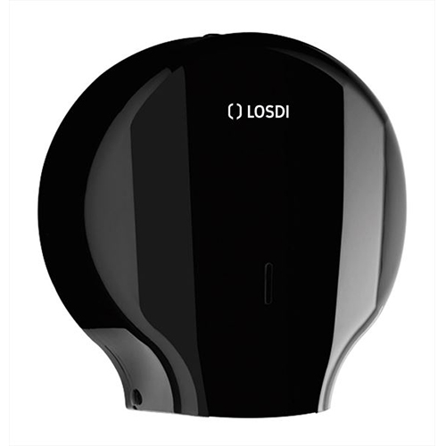 Dispenser hartie igienica rola mini jumbo, Losdi, transparent negru 
