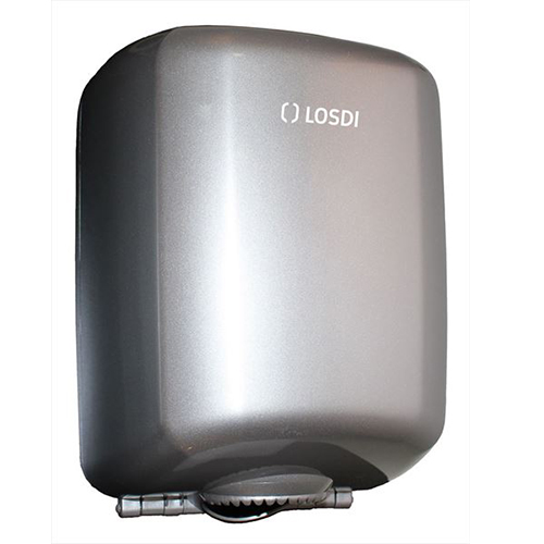 Dispenser prosoape de maini rola cu derulare centrala ABS, Losdi, alb gri 