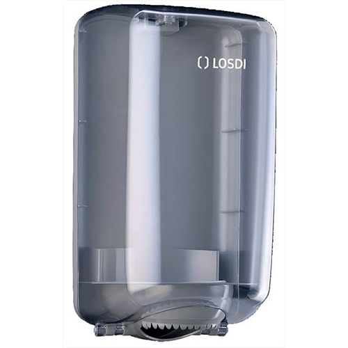 Dispenser prosoape de maini rola mini cu derulare centrala ABS, Losdi, alb tansparent 