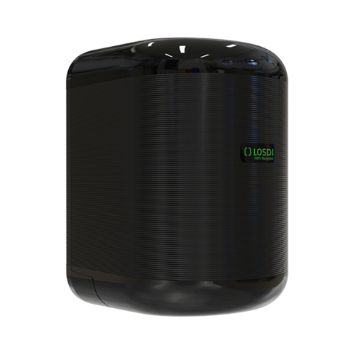 Dispenser prosoape de maini rola cu derulare centrala ABS, Losdi, alb negru 