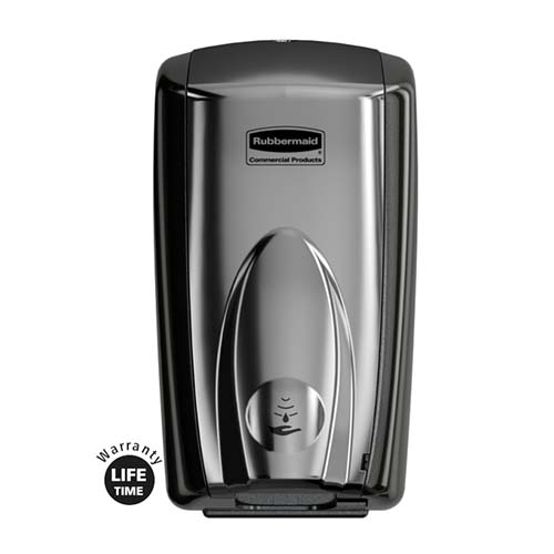 Dispenser sapun spuma / dezinfectant AutoFoam cu senzor, 500 ml, Rubbermaid negru-cromat 