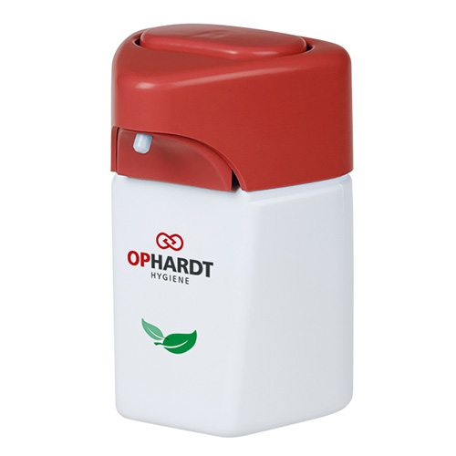 Dispenser sapun lichid KP 250 Bio, 250 ml, plastic - OpHardt, alb rosu 