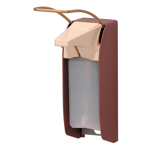 Dispenser sapun lichid / dezinfectant Ingo-Man cu levier, 1000 ml, aluminiu - OpHardt
