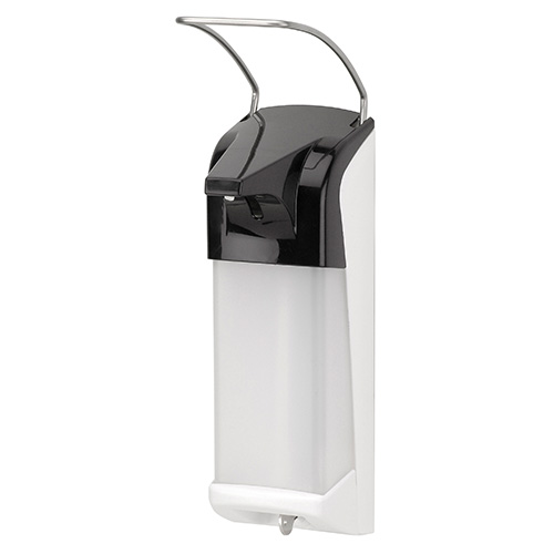 Dispenser sapun lichid / dezinfectant Ingo-Man cu levier, 1000 ml - OpHardt negru 
