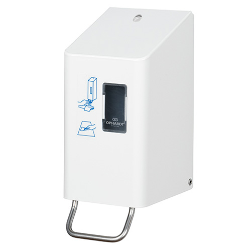 Dispenser spray curatare colaci WC 250 ml TSU 2-2 P/D, inox - OpHardt, alb