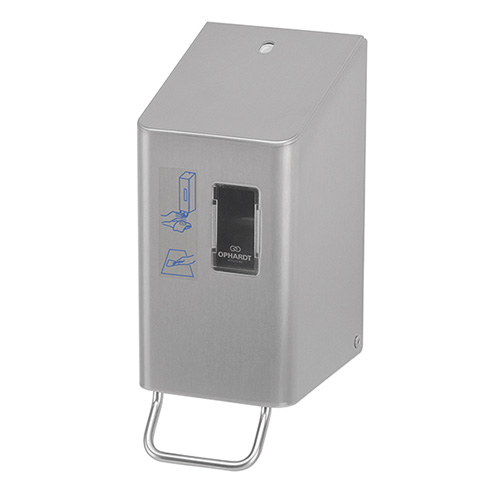 Dispenser spray curatare colaci WC 250 ml TSU 2-2 P/D, inox - OpHardt, alb gri 