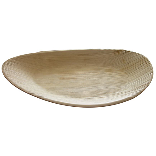 Farfurie biodegradabila din frunza de palmier Raaga, ovala, XL, Abena