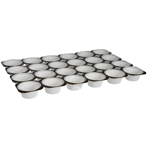 Forme de copt biodegradabile 50.4 x 33.6 x 3.5 cm, Ø5cm, 24 forme, Abena