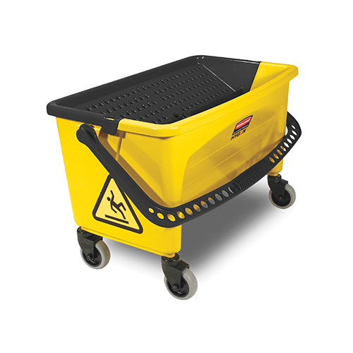 Galeata Hygen cu storcator si roti, galbena, Rubbermaid