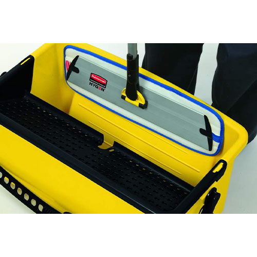Galeata Hygen cu storcator si roti, galbena, Rubbermaid
