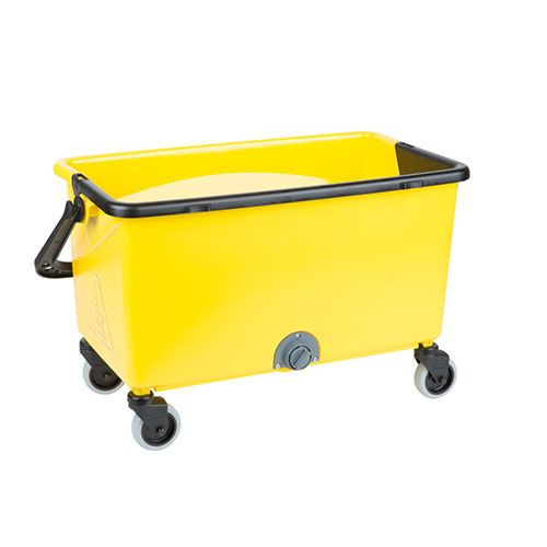 Galeata Hygen cu storcator si roti, galbena, Rubbermaid