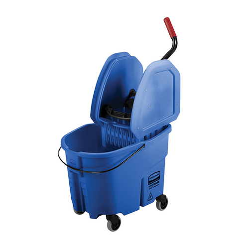 Galeata WaveBrake Combo cu storcator in partea de jos 33 L, Rubbermaid albastru 