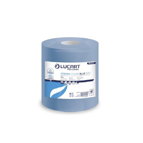 Lavete din hartie multifunctionale pe rola Strong Power Blue 620, Lucart