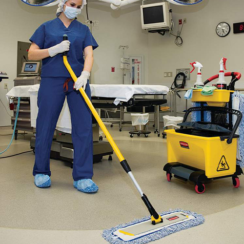 Maner Hygen aluminiu ergonomic telescopic 115 cm - 186 cm, galben, Rubbermaid