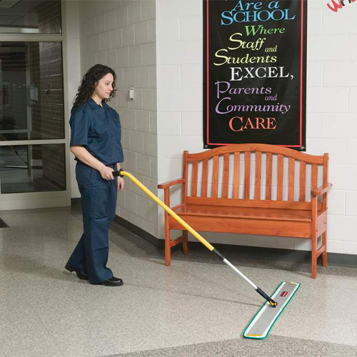 Maner Hygen aluminiu ergonomic telescopic 115 cm - 186 cm, galben, Rubbermaid