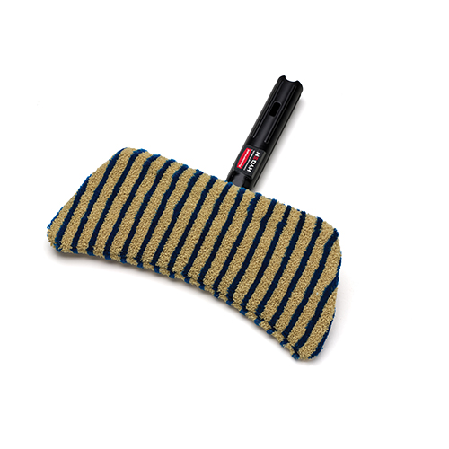 Mop plat Hygen-Flexi Frame abraziv 29 cm, albastru/galben, Rubbermaid