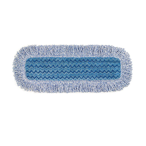 Mop plat Hygen microfibra cu franjuri/umed 40 cm, albastru, Rubbermaid