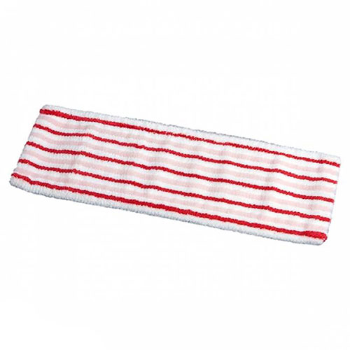 Mop plat cu insertii abrazive Sprint Brush 40 cm, alb/rosu, Vermop