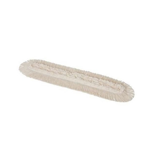 Mop plat Damp Basic cu banda 130 cm, alb, Vermop