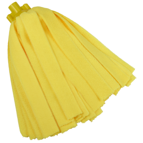 Mop franjurat din microfibra Stripe, 200 g -  Vikan galben 