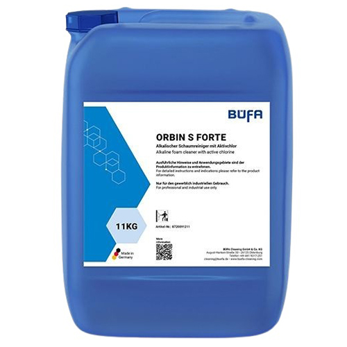 Detergent spumant alcalin clorinat, 11kg, Orbin S Forte, Bufa