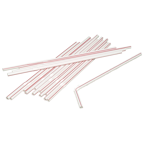 Paie flexibile 24 cm, alb/rosu, Abena