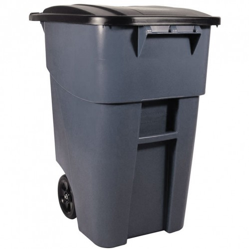 Pubela Brute mobila cu capac 189.3 L Rubbermaid, gri