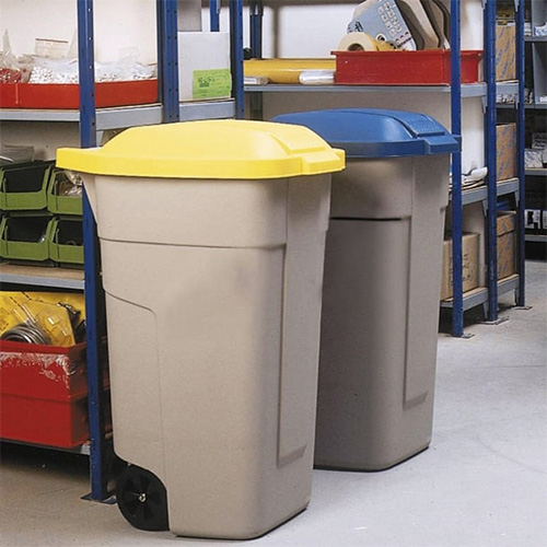 Pubela mobila fara capac 100L, bej, Rubbermaid