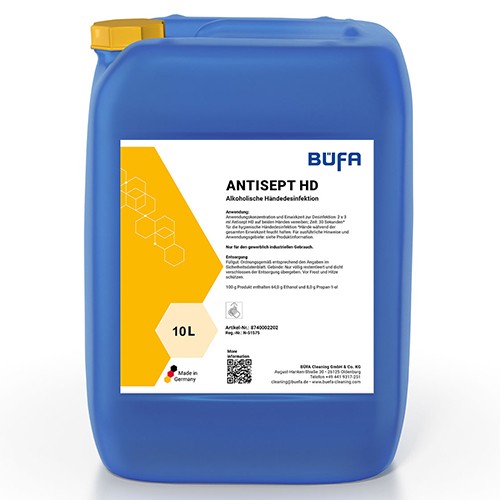 Dezinfectant maini pe baza de alcool, 10 L, Antisept HD, Bufa