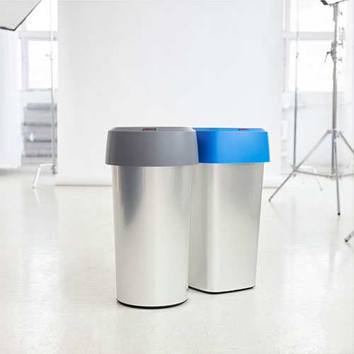 Capac patrat tip palnie pentru container Iris/Modo, Rothopro, gri