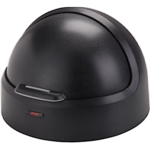 Capac rotund batant pentru container Iris/Modo, negru, Rothopro