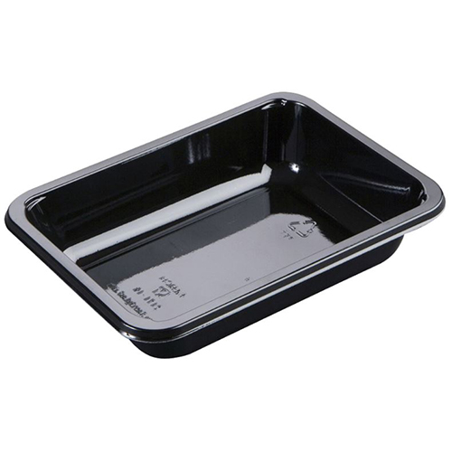 Caserola meniu termosudabila, 1 compartiment, 500 ml, negru, Abena