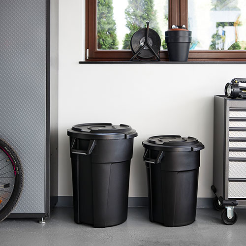 Container mare rotund Titan 120L, Rothopro, albastru