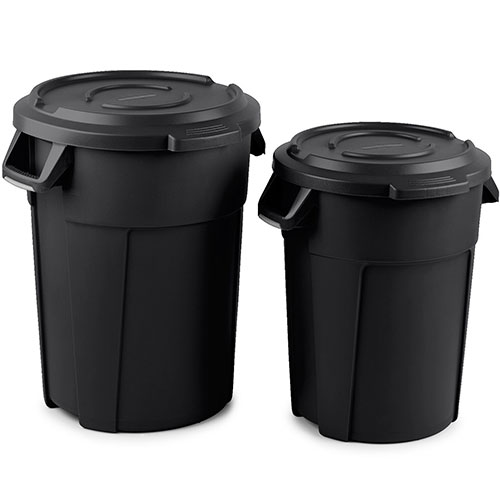 Container mare rotund Titan 120L, Rothopro, albastru