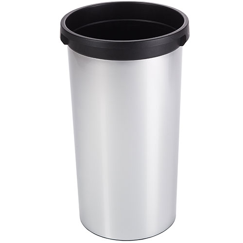 Container rotund Iris 50L, gri metalic, Rothopro